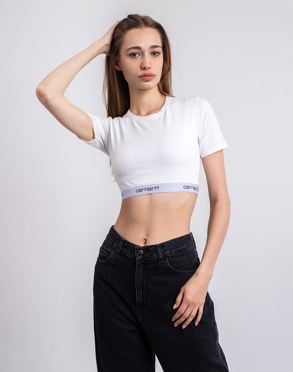 W' Script Crop Top