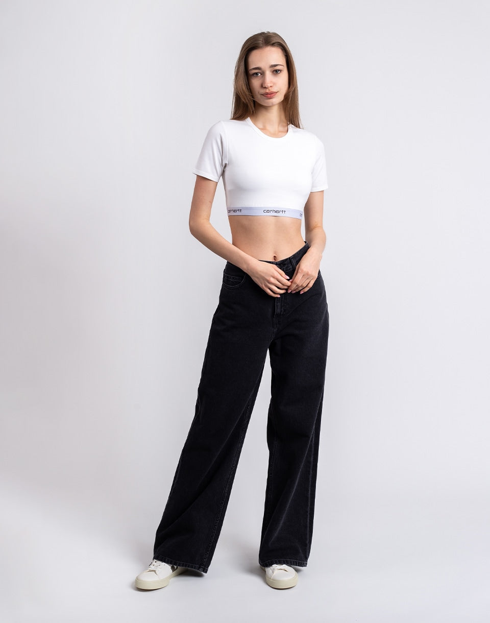 W' Script Crop Top