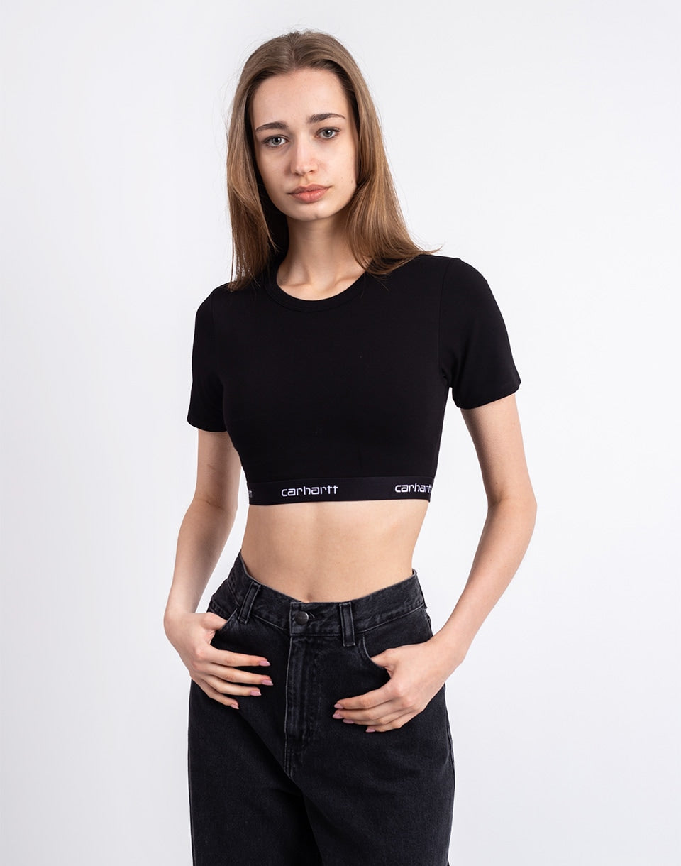 W' Script Crop Top