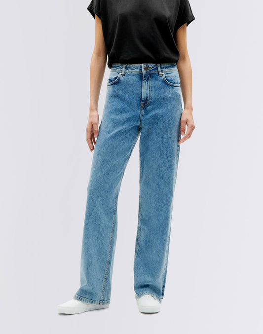 Pantalon theresa de denim clair léger