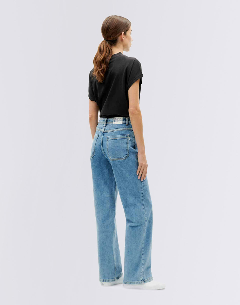 Light Clean Denim Theresa Pants