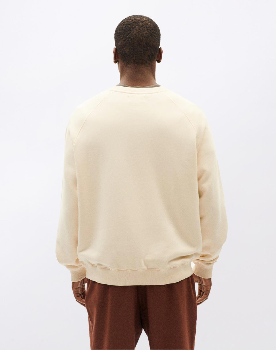 White blanc beau sweat-shirt