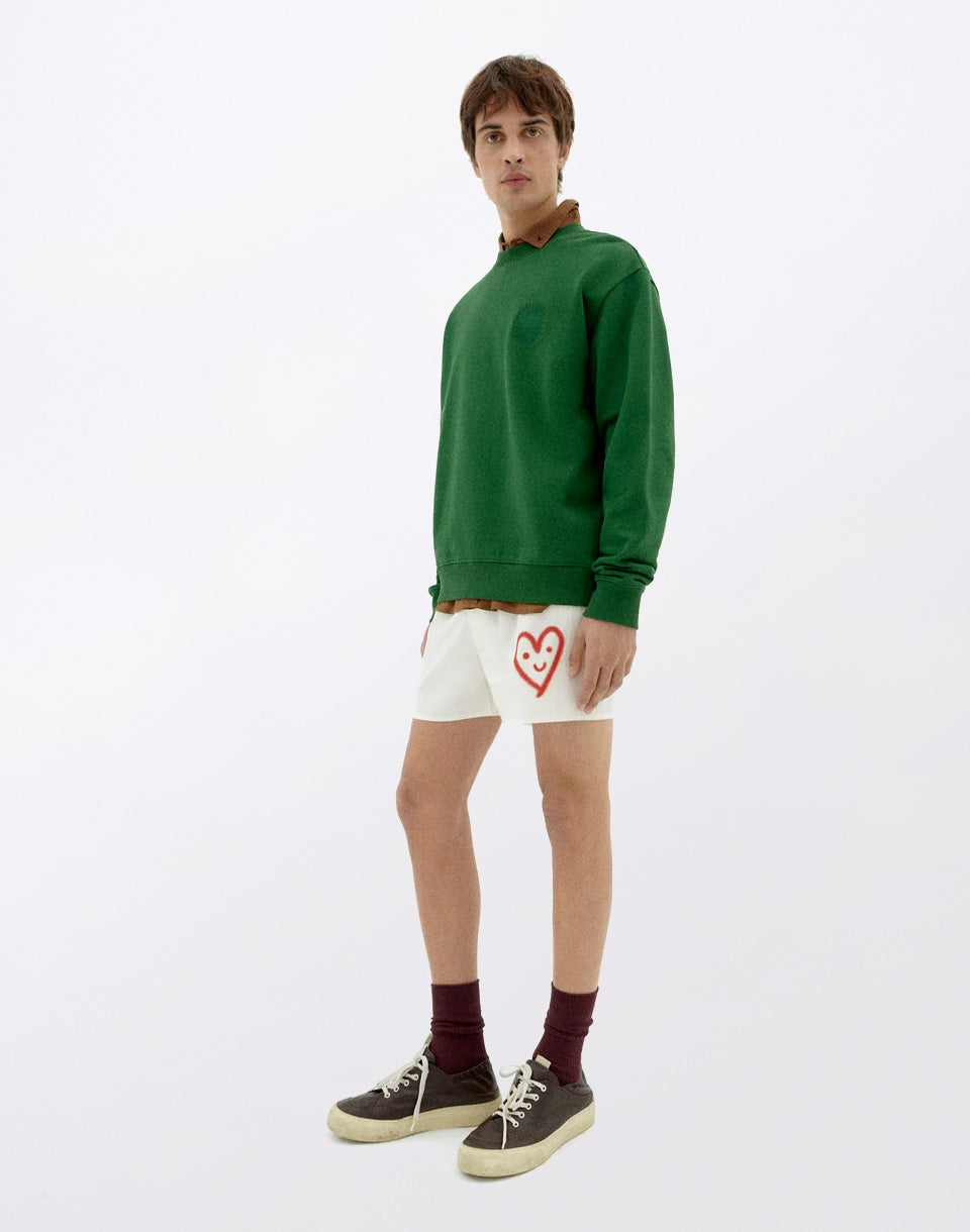 Sweatshirt Green Sun Type Leon