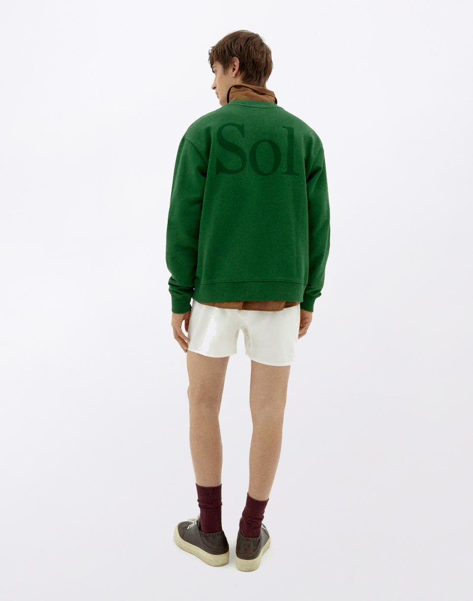 Sweatshirt Green Sun Type Leon