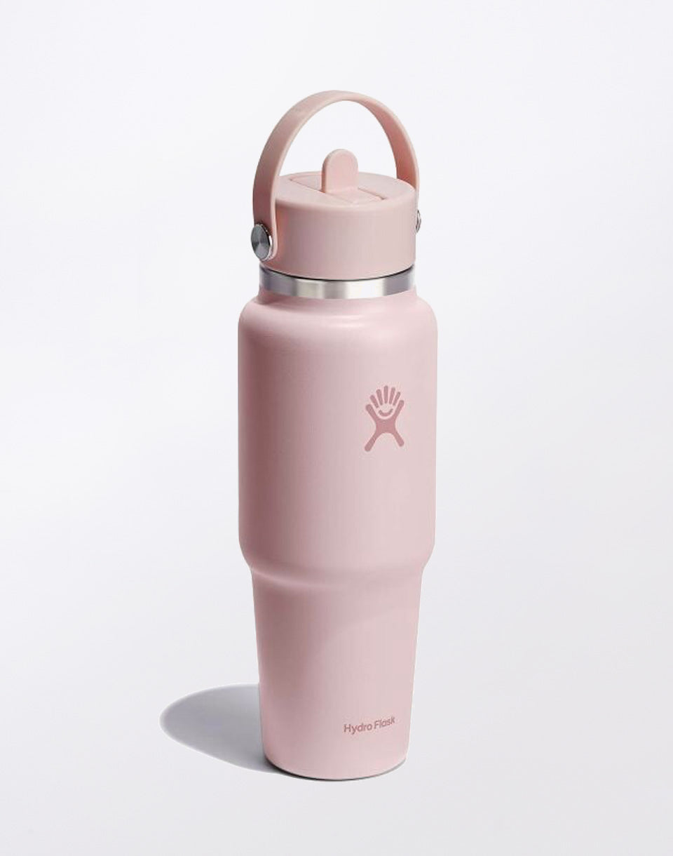 Wide Mouth Travel Bottle with Flex Straw Cap 32 oz (946 ml)