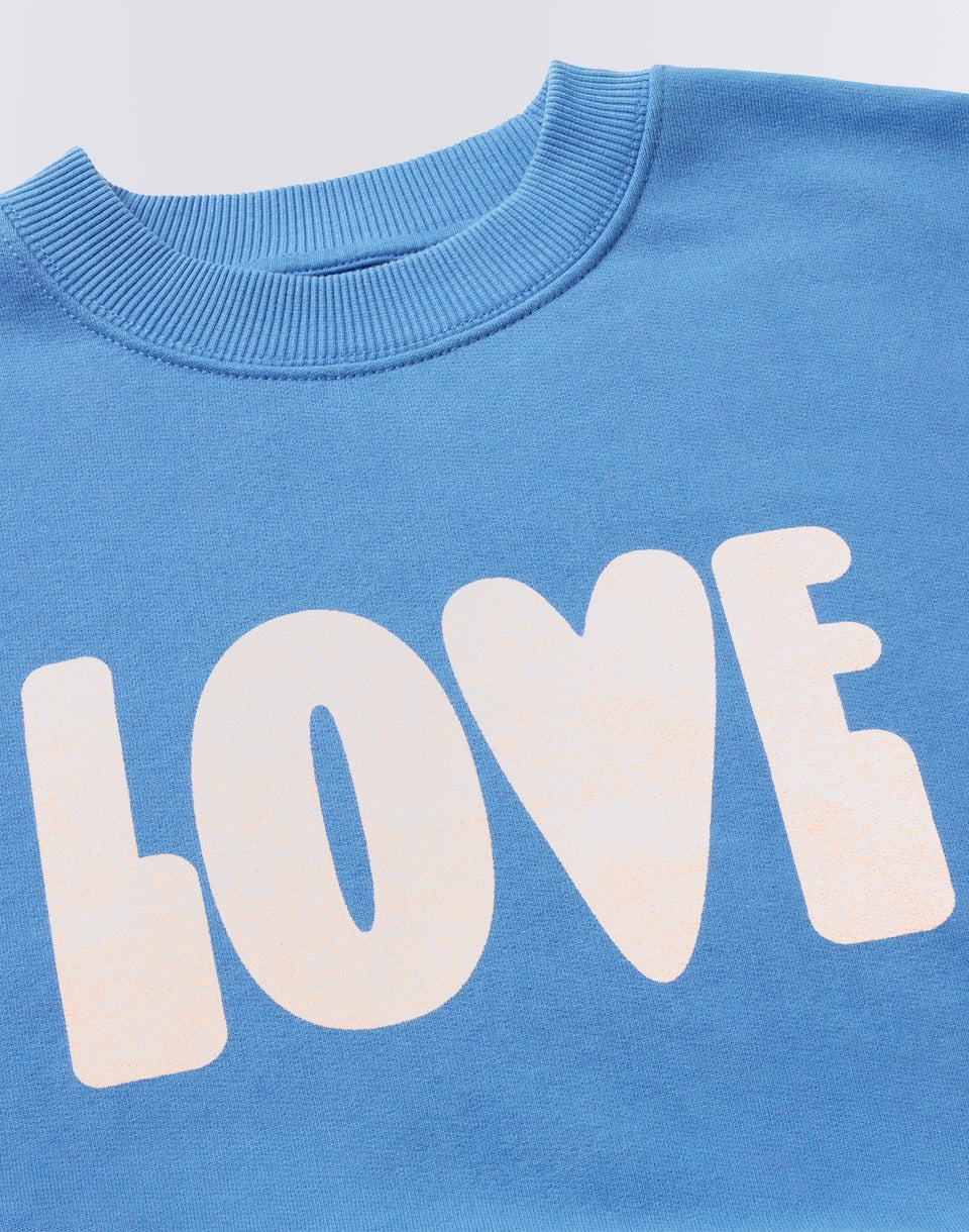 Sweat-shirt Blue Héritage Love