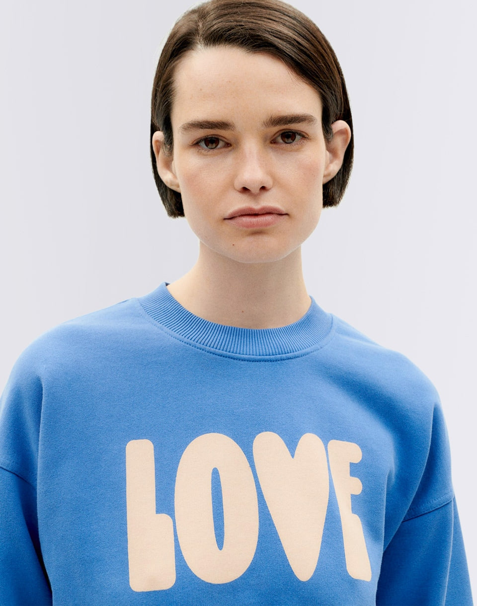 Sweat-shirt Blue Héritage Love