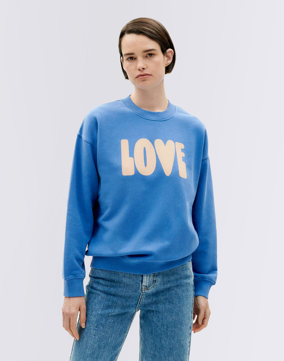 Sweat-shirt Blue Héritage Love